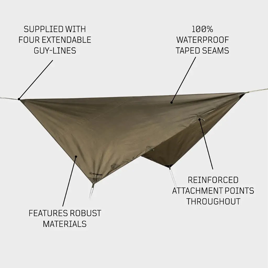 BÂCHE-BIVVY 160 x 245 cm VERTE