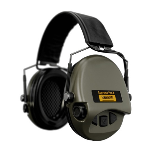 Casque anti-bruit Suprême Pro-X serre-tête cuir noir